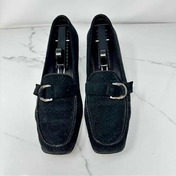 Stuart Weizman Suede Loafers- Size 10 - Picture 3 of 14